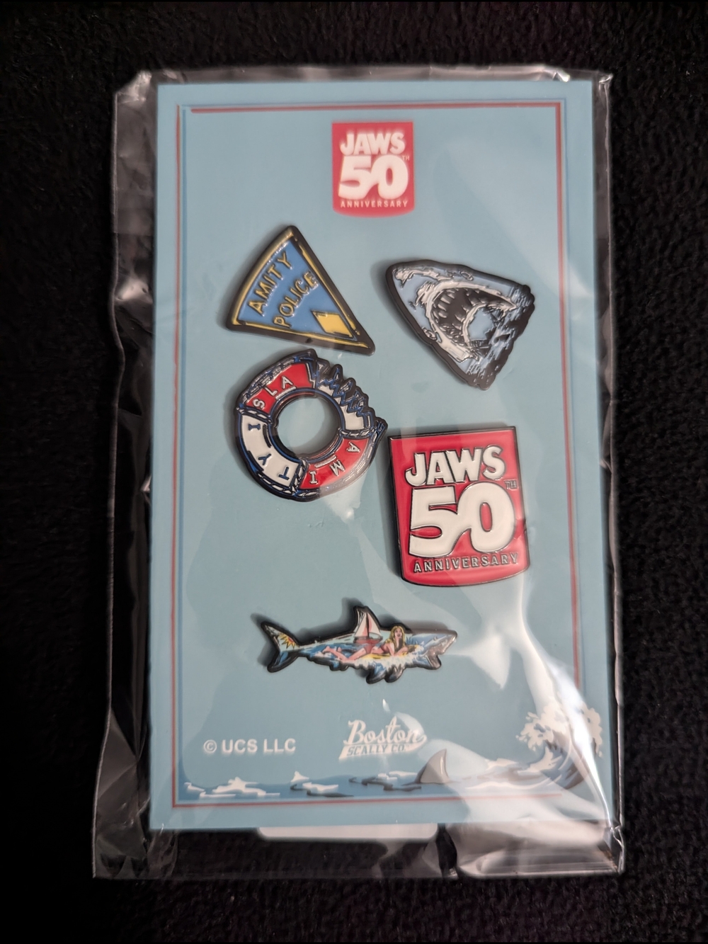 Jaws 50th Anniversary Pin Set (5 Pins) Boston Scally Cap